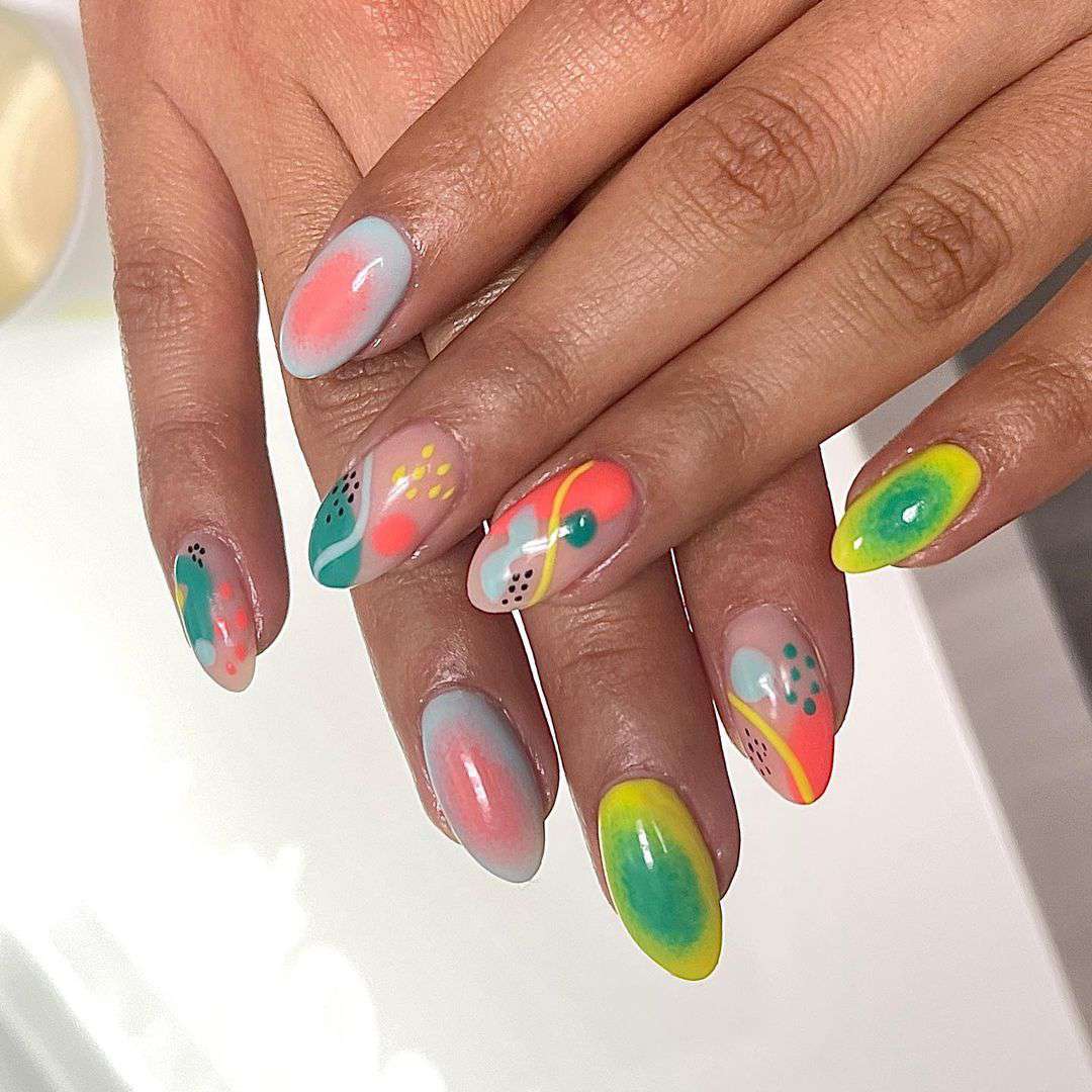 Muted Mix Taurus Nails