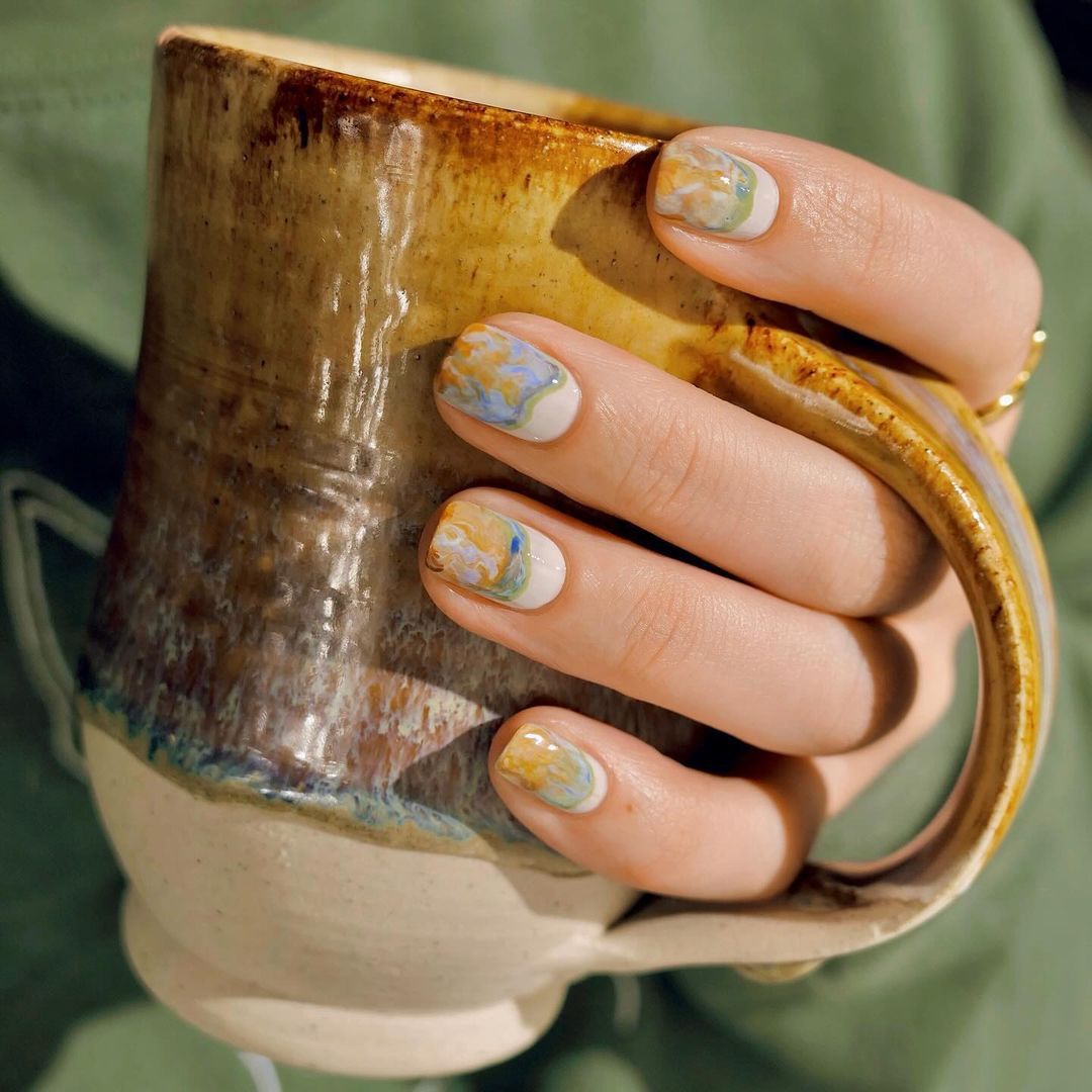 Pottery Glaze Taurus Nails