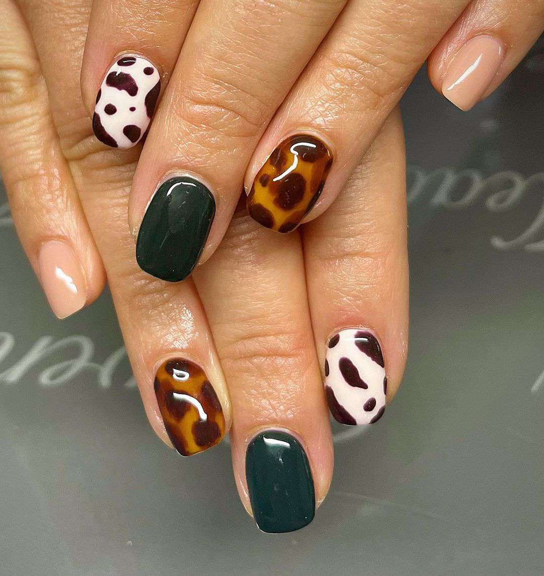 Animal Prints Taurus Nails