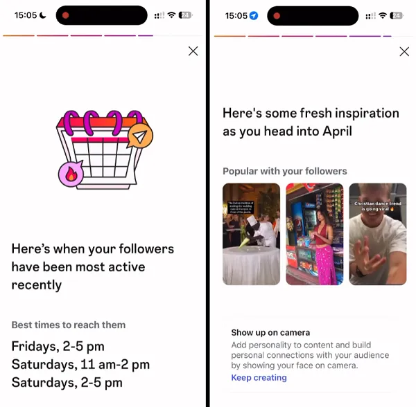 Instagram monthly review