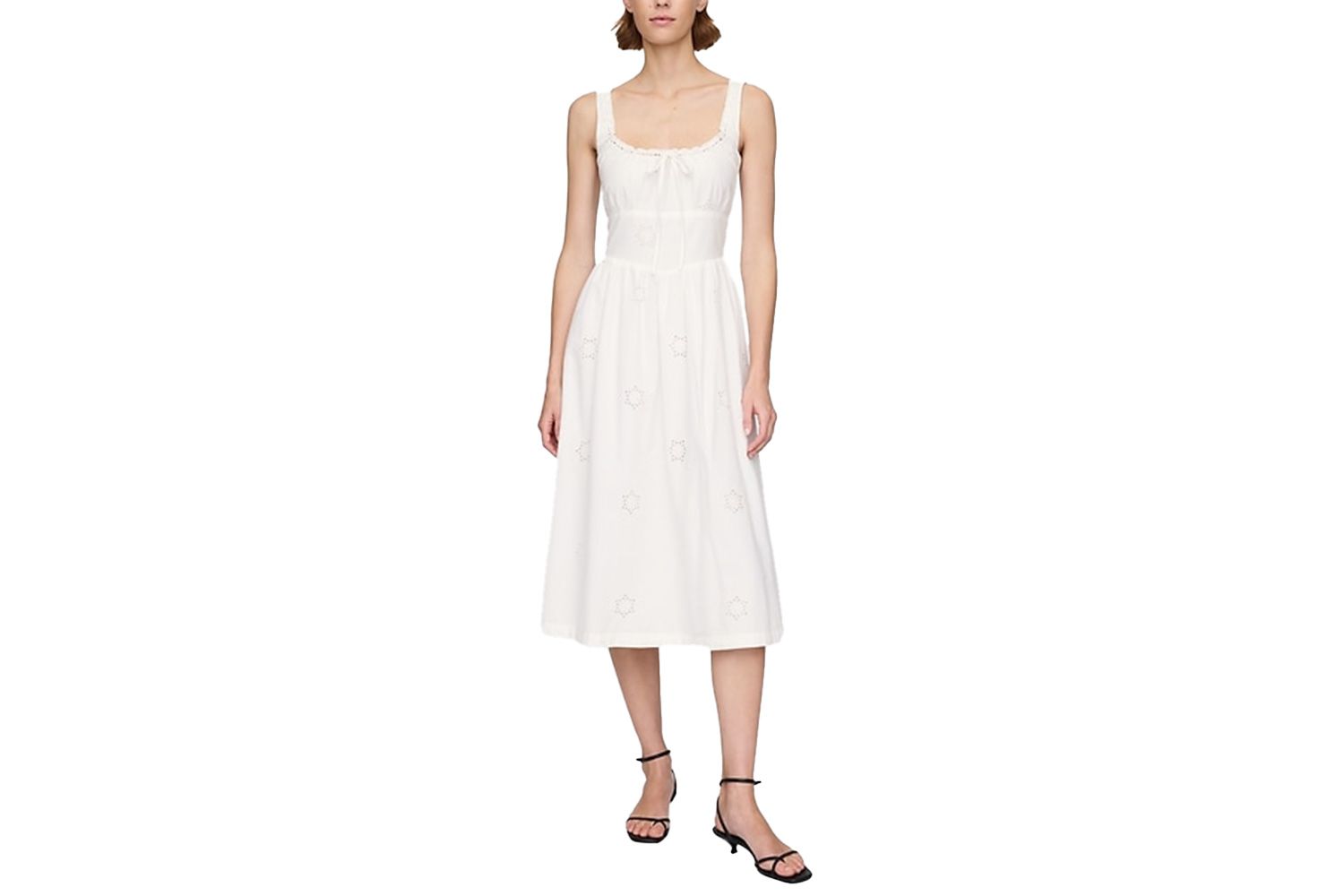 GAP Eyelet Scoop Neck Dress