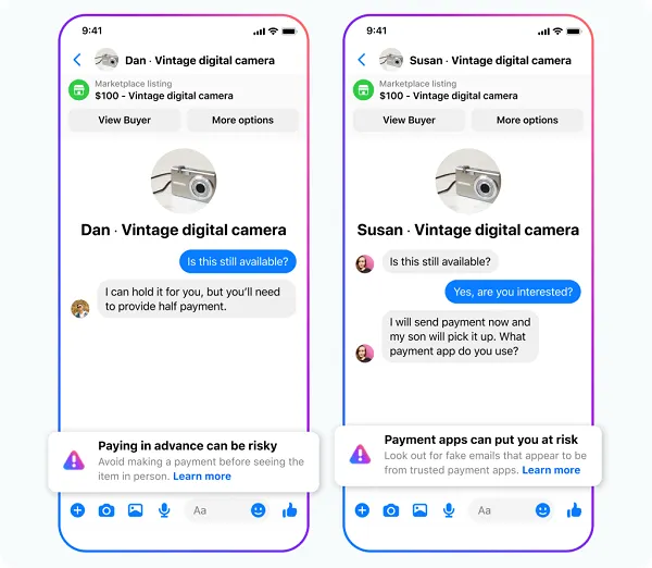 Meta financial scams
