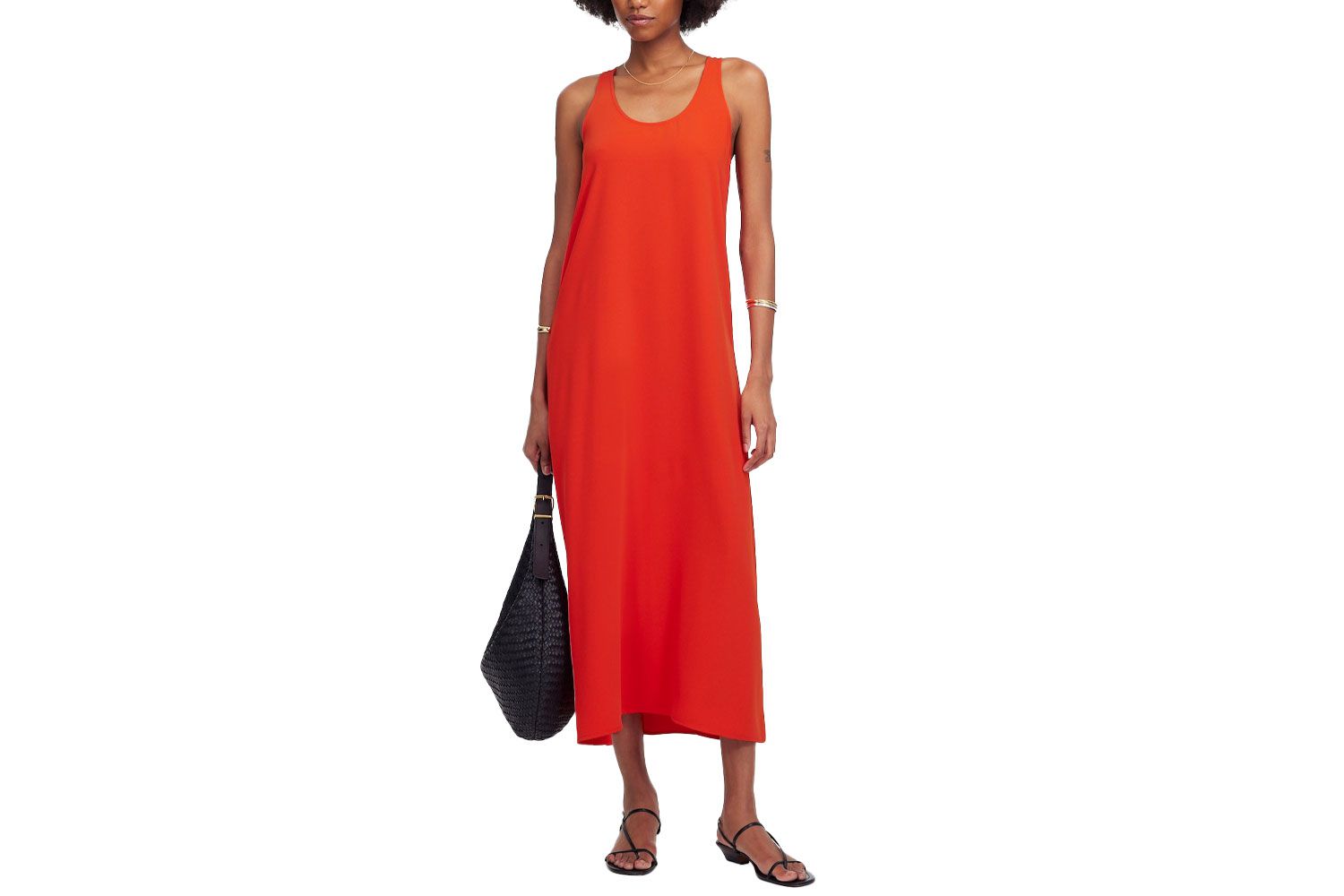 Madewell Sleeveless Scoopneck Midi Dress