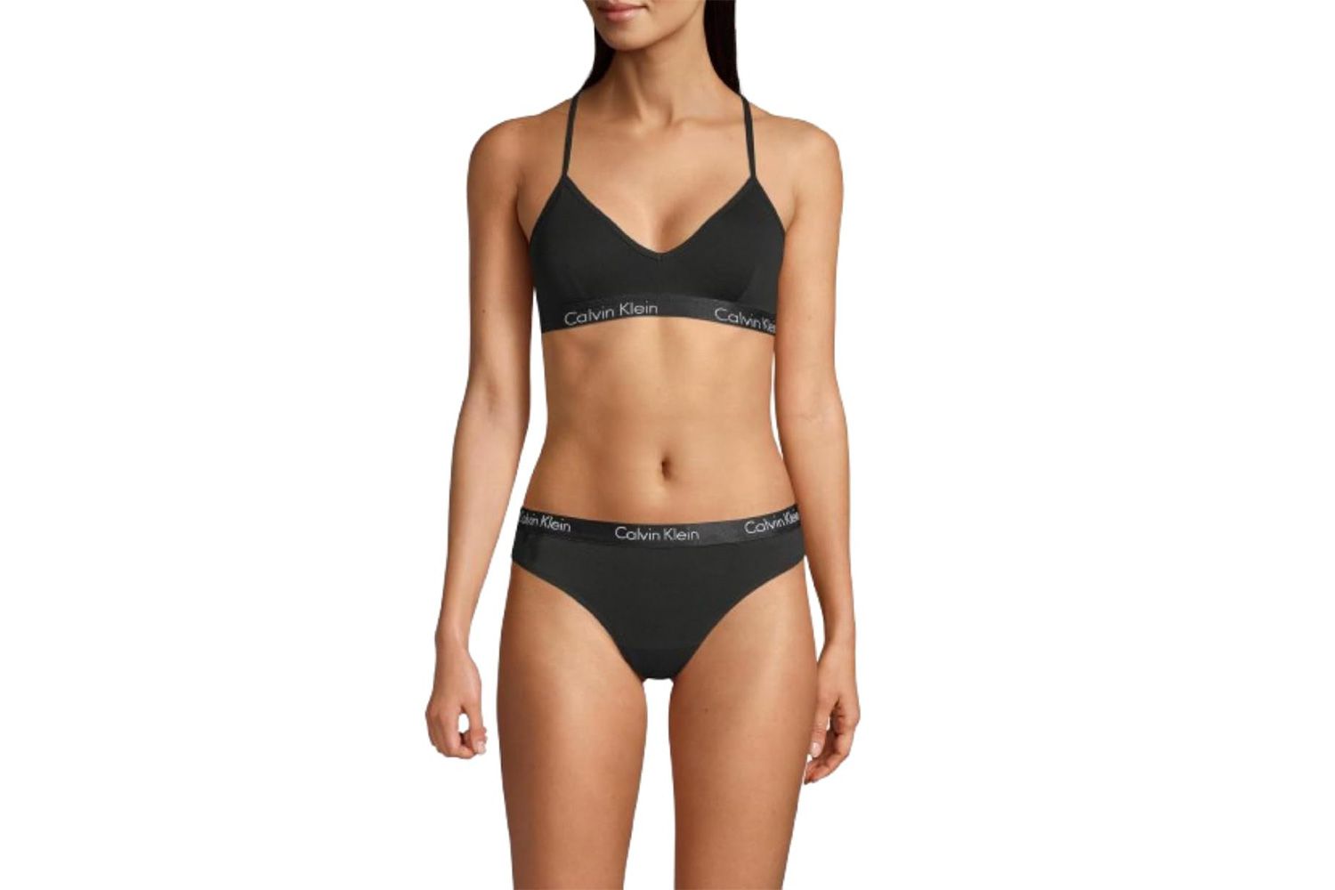 Calvin Klein Women's Motive Cotton Lightly Lined Bralette