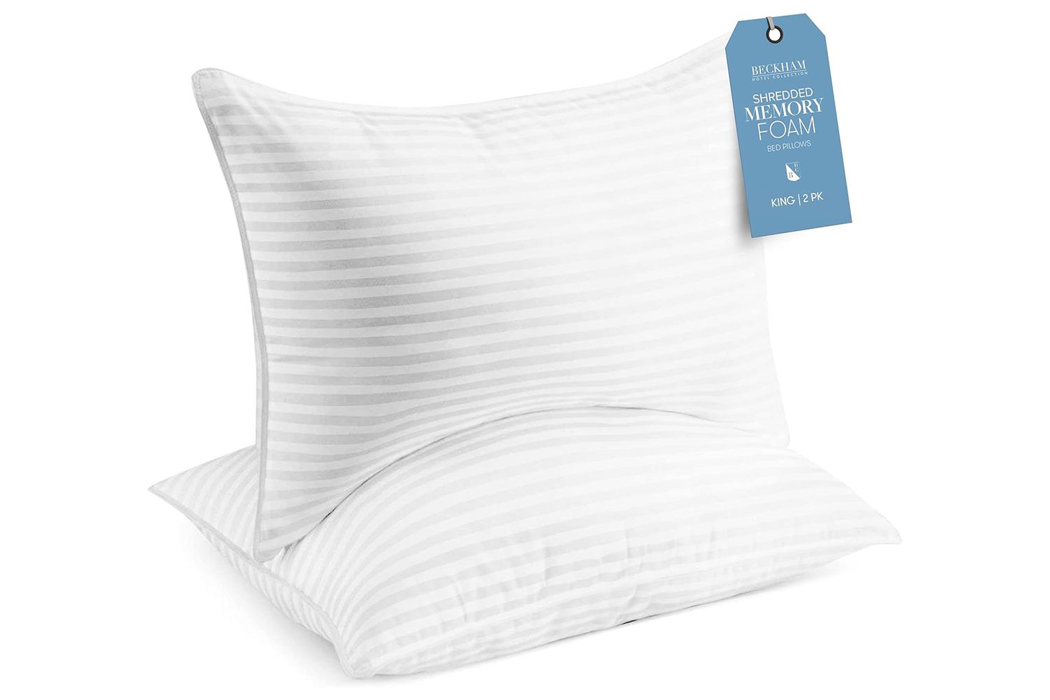 Amazon Beckham Hotel Collection King Size Memory Foam (Adjustable Fill) Bed Pillows