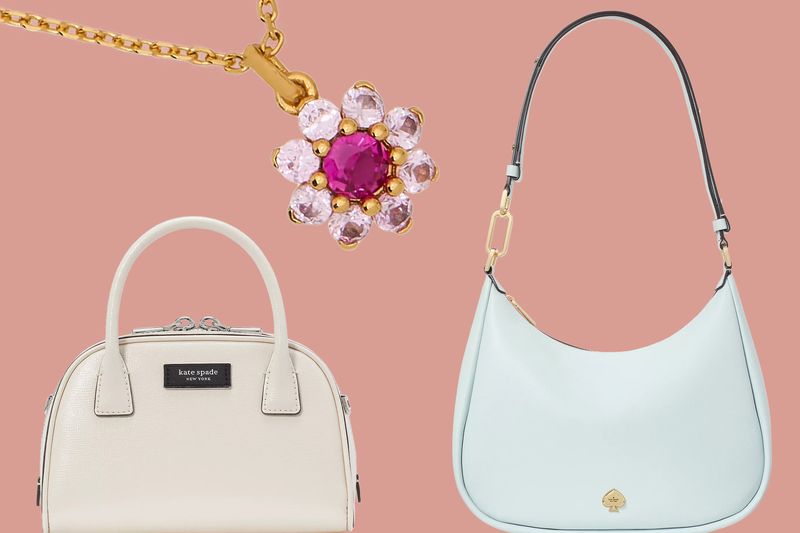 Kate Spade Bursting Blooms Pendant, Kayla Sam Icon Mini Duffle Bag and Large Shoulder Bag