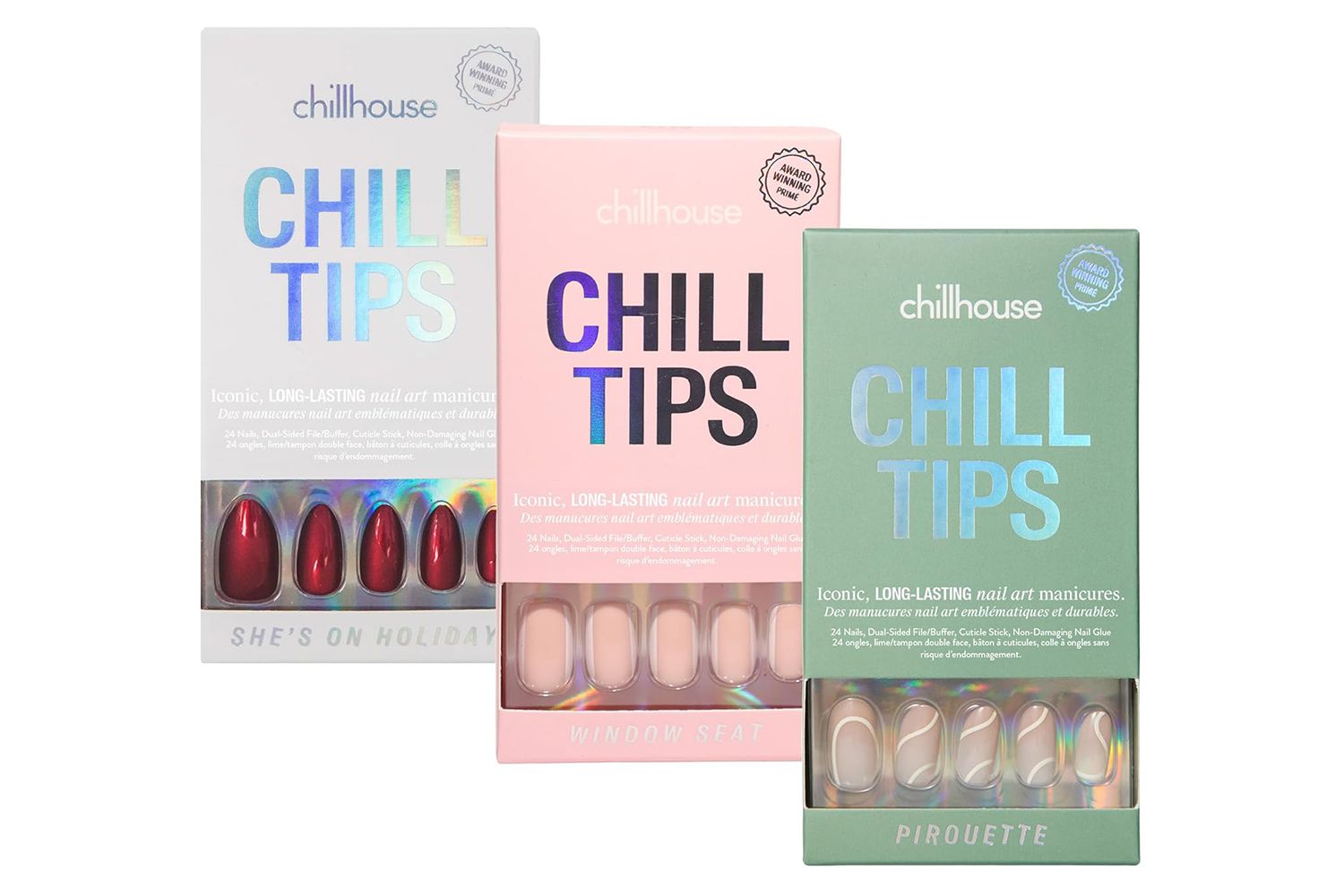 Chillhouse Chill Tips Signatures Press On Nails Kit, She's the Prize