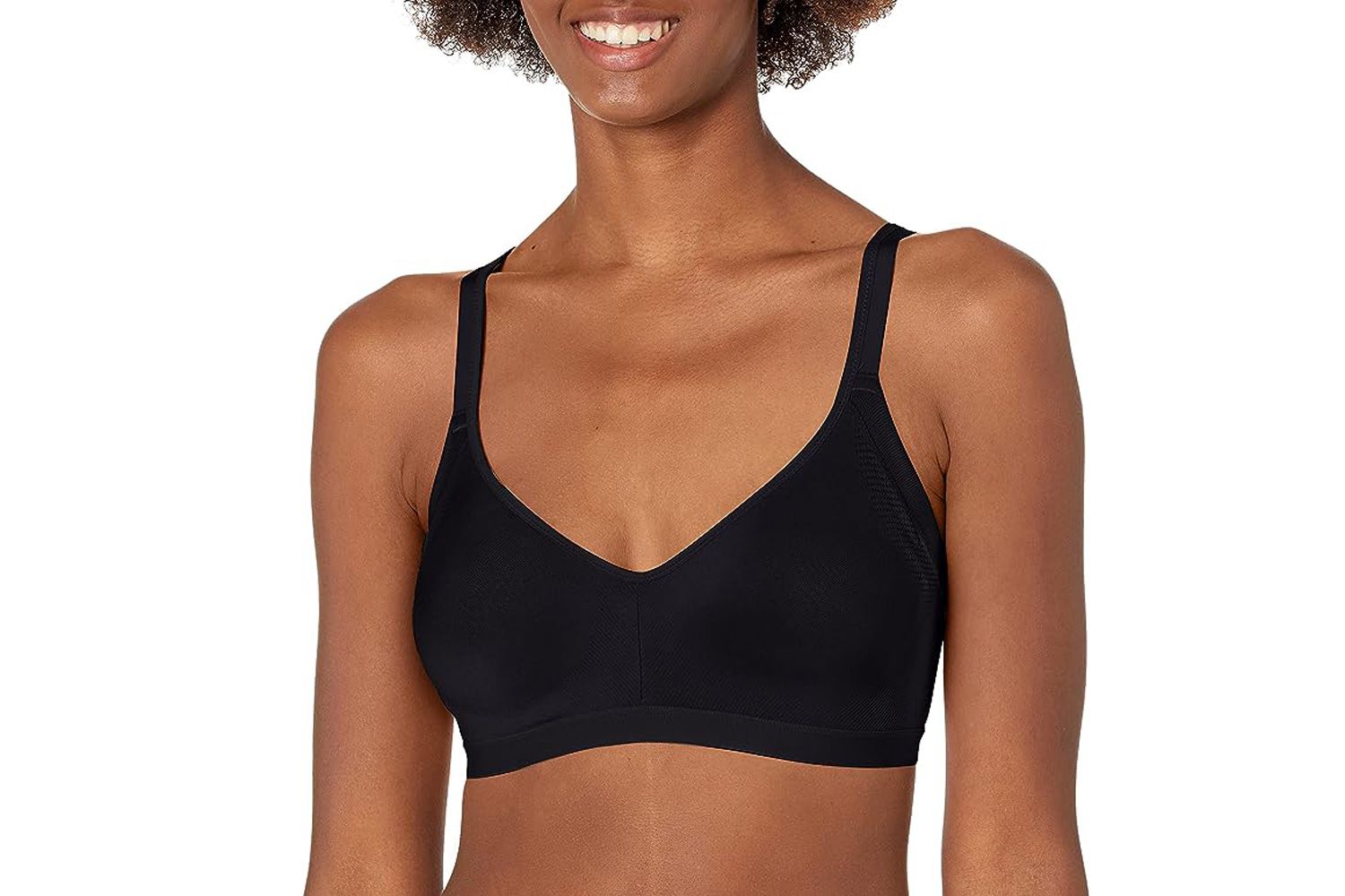 Amazon Warner's Women's Blissful Benefits Underarm-Smoothing with Seamless Stretch Wireless Lightly Lined Comfort Bra Rm3911w 