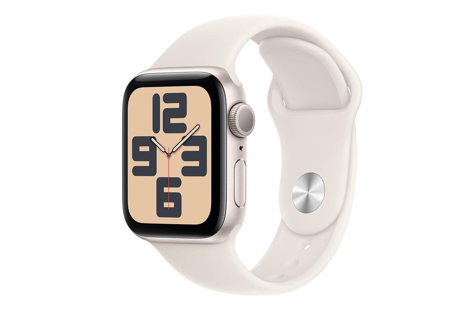  Apple Watch SE (2nd Gen) [GPS 40mm] Smartwatch with Starlight Aluminum Case with Starlight Sport Band