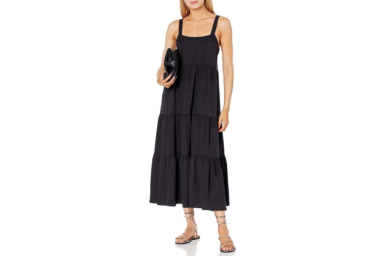 Amazon The Drop Women's Britt Tiered Maxi Tent Dress