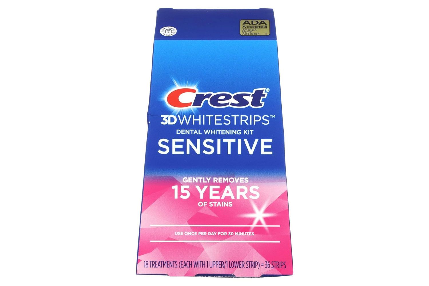 Crest 3D Whitestrips Sensitive At Home Teeth Whitening Kit