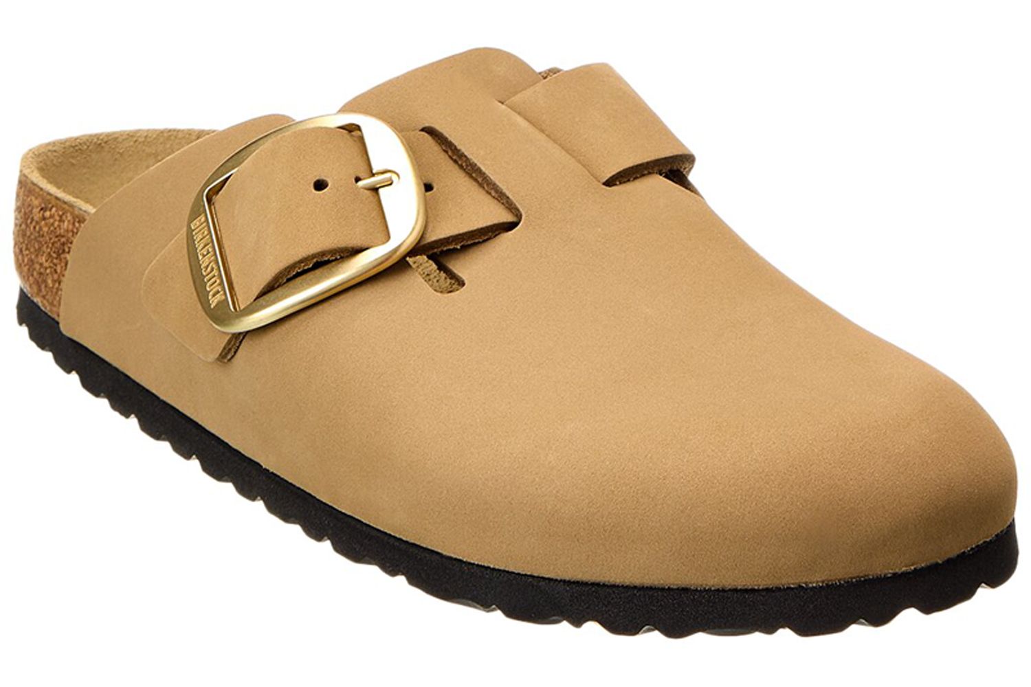 Boston Big Buckle Narrow Leather Clog