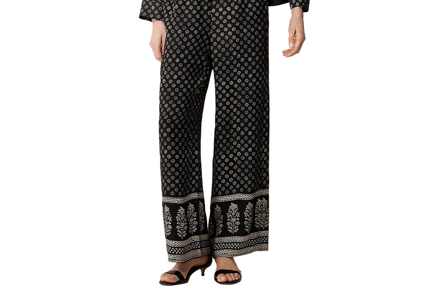 Cropped Stratus Pant In Block Print