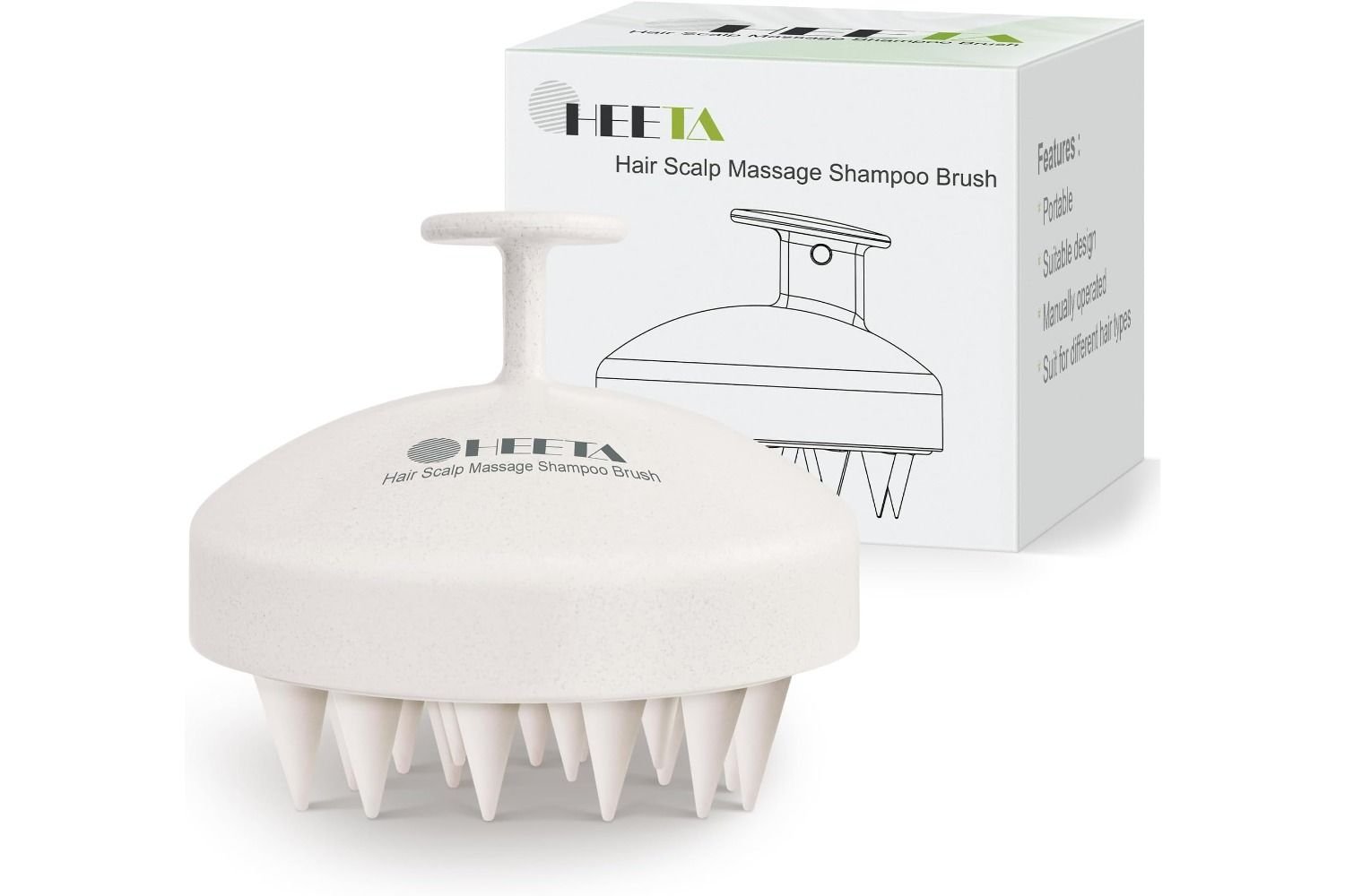 HEETA Scalp Scrubber Shampoo Brush