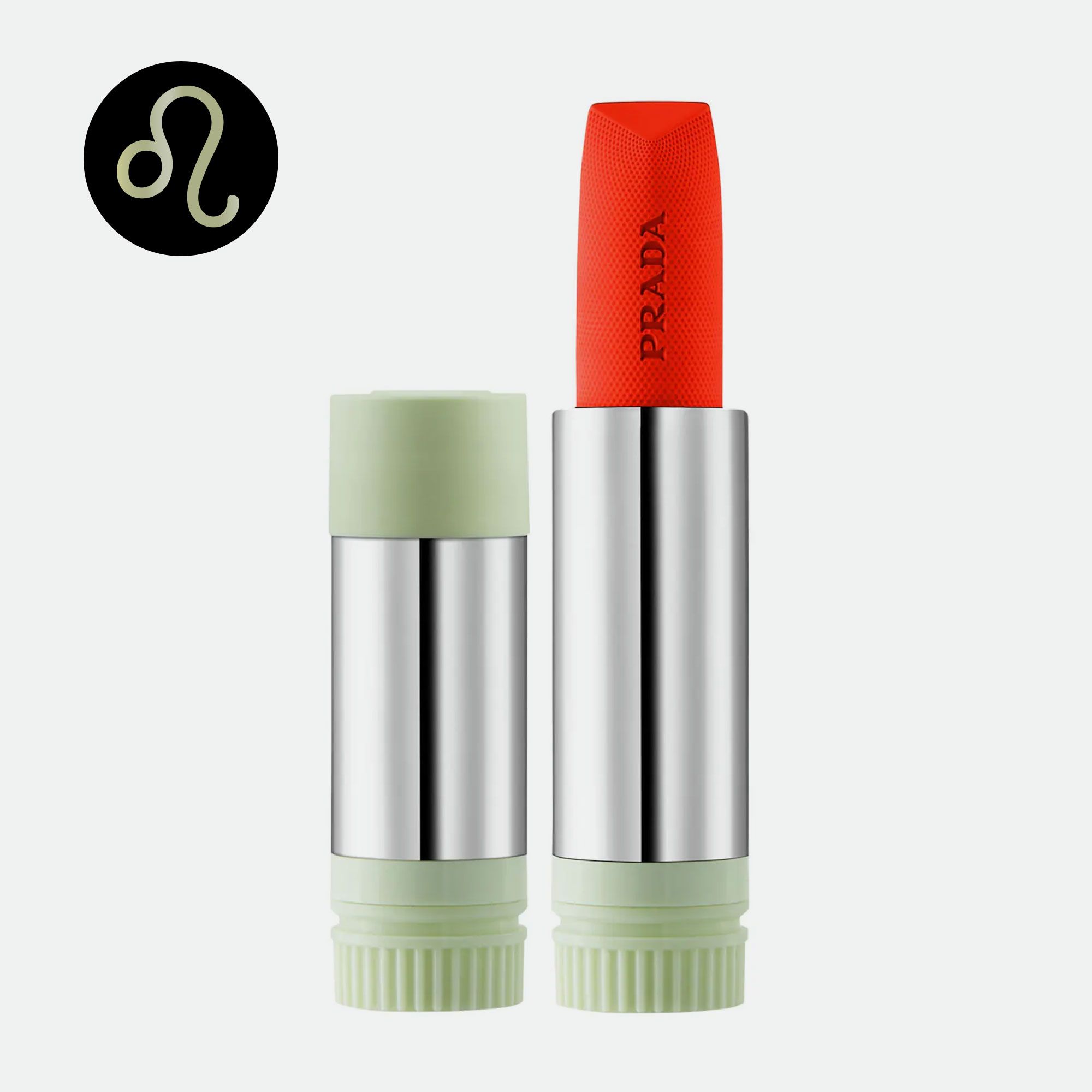 Prada Beauty Prada Monochrome Soft Matte Blur Lipstick in Flamingo for Leo