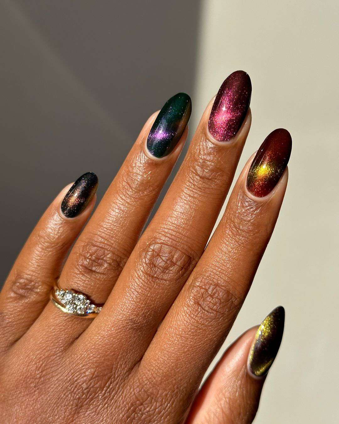 Captivating Chrome Libra Nails