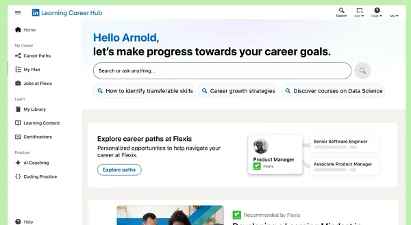 LinkedIn Learning Career Hub