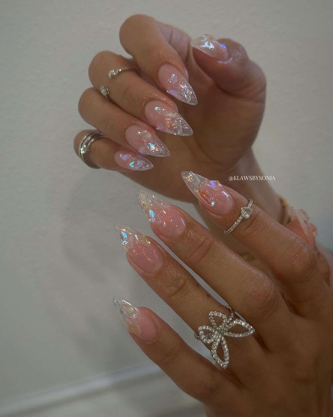 Opalescent Glam Libra Nails