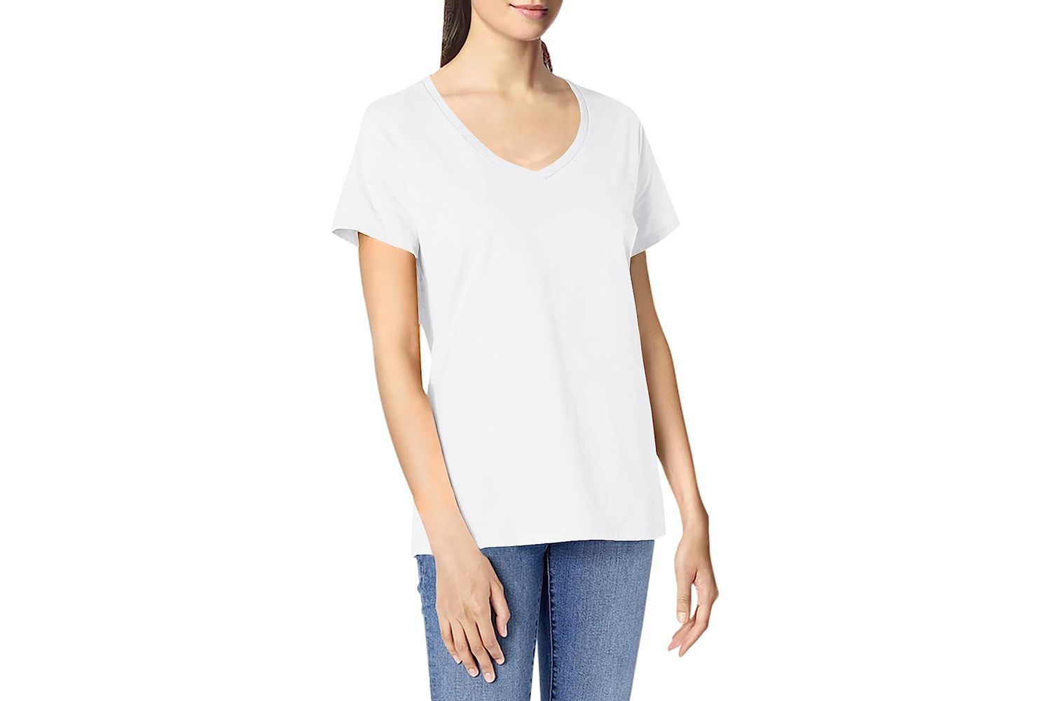 Amazon Prime Day Hanes Perfect-t Short Sleeve V-Neck T-Shirt