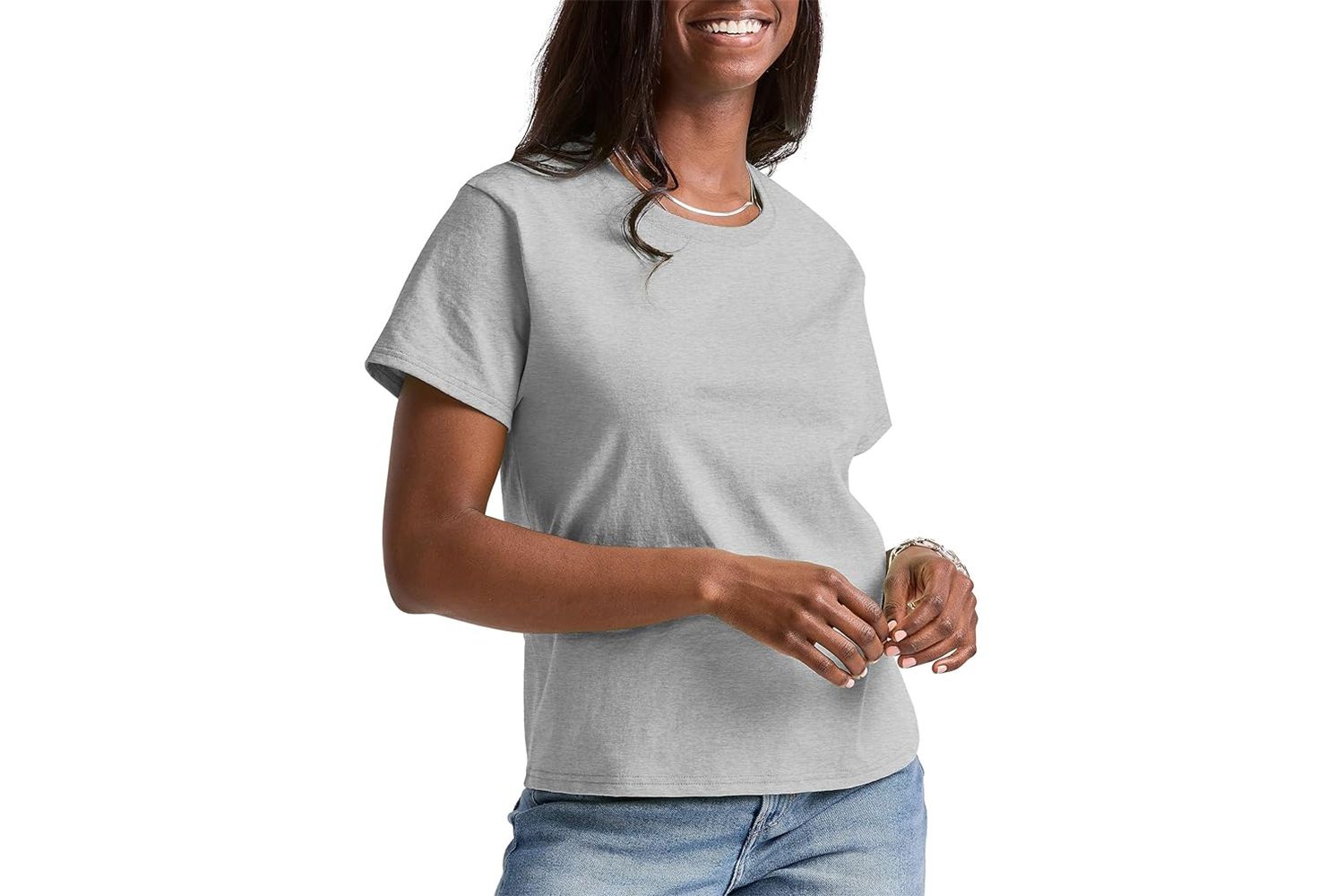 Hanes Women's Essentials T-Shirt, Cotton Crewneck Tee