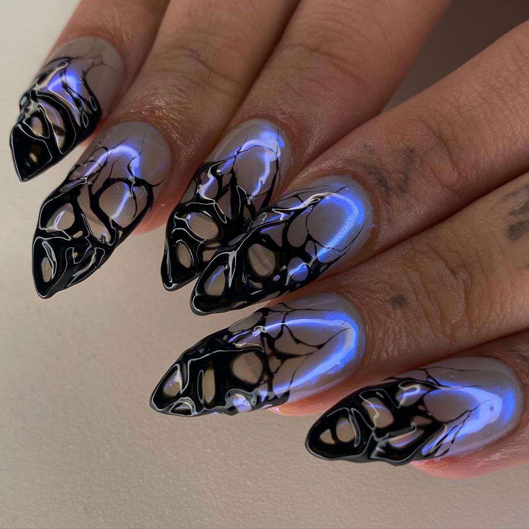 Venom nails for Scorpio season.