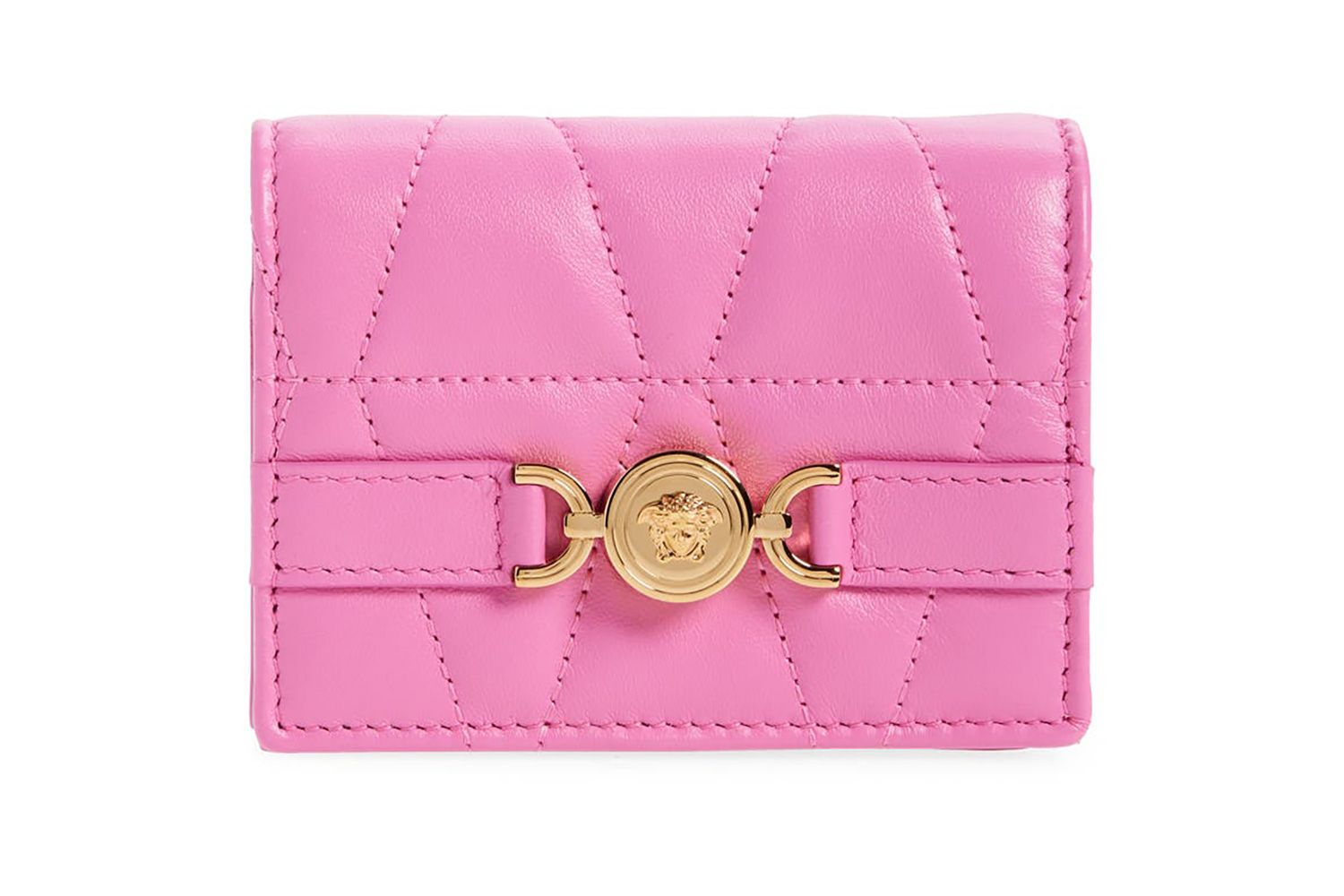 Medusa '95 Compact Leather Bifold Wallet Versace
