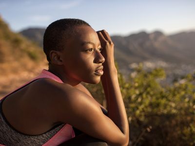 Woman gazing into the distance