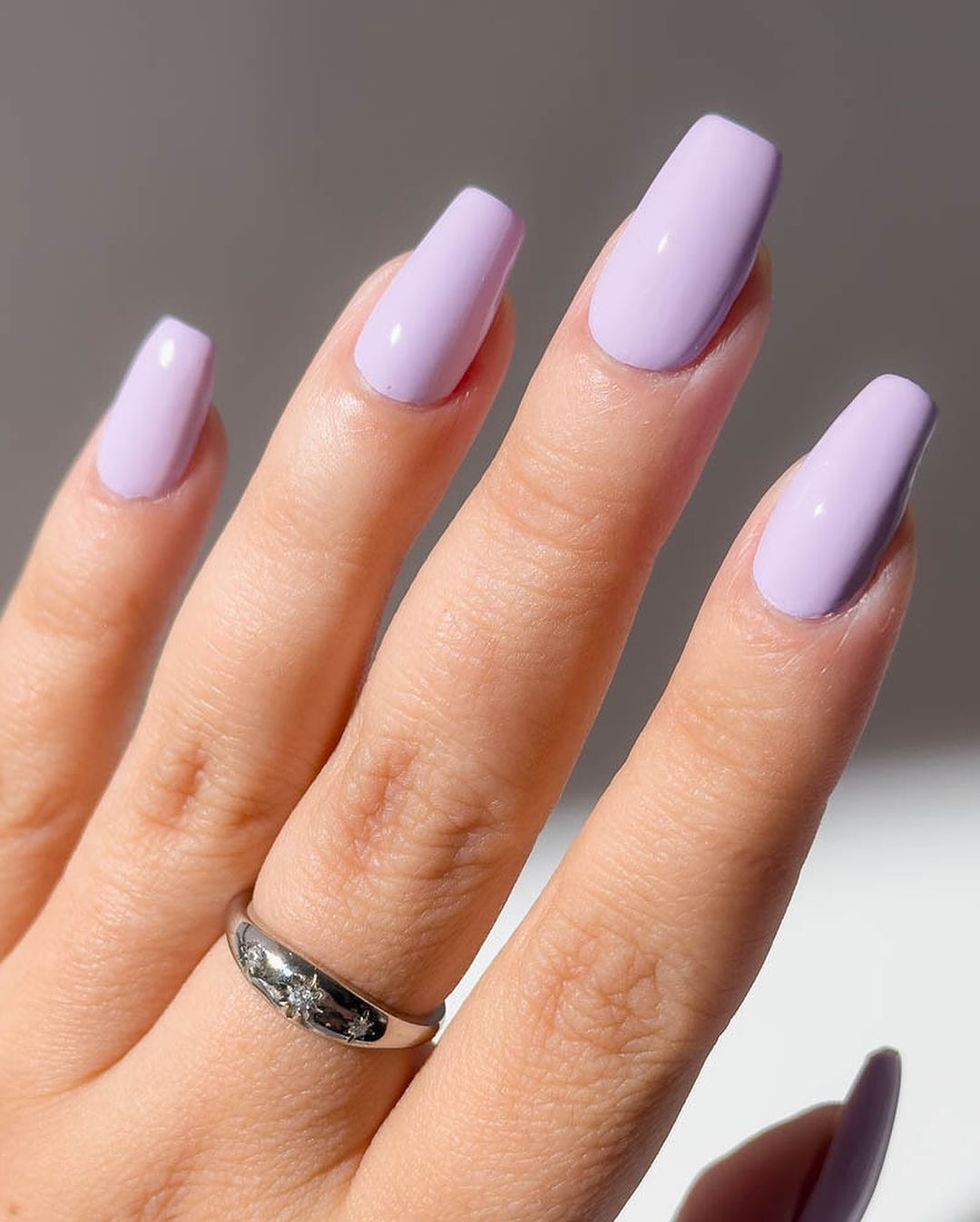 Sagittarius Nails Lavender Haze