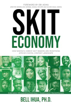 A book cover with an illustration in green that is a montage of faces of young African men and women.