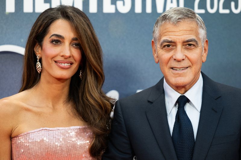 George Clooney and Amal Clooney at a film festival event