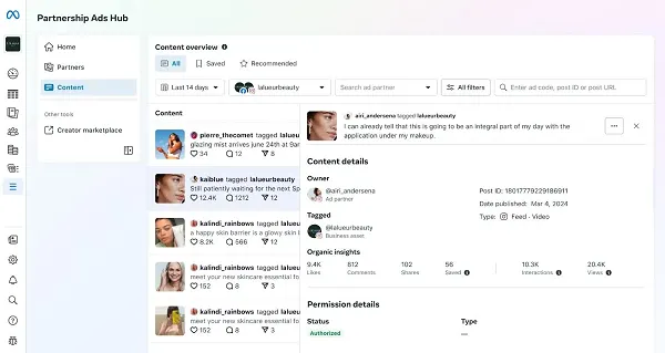 Meta partnership ads update